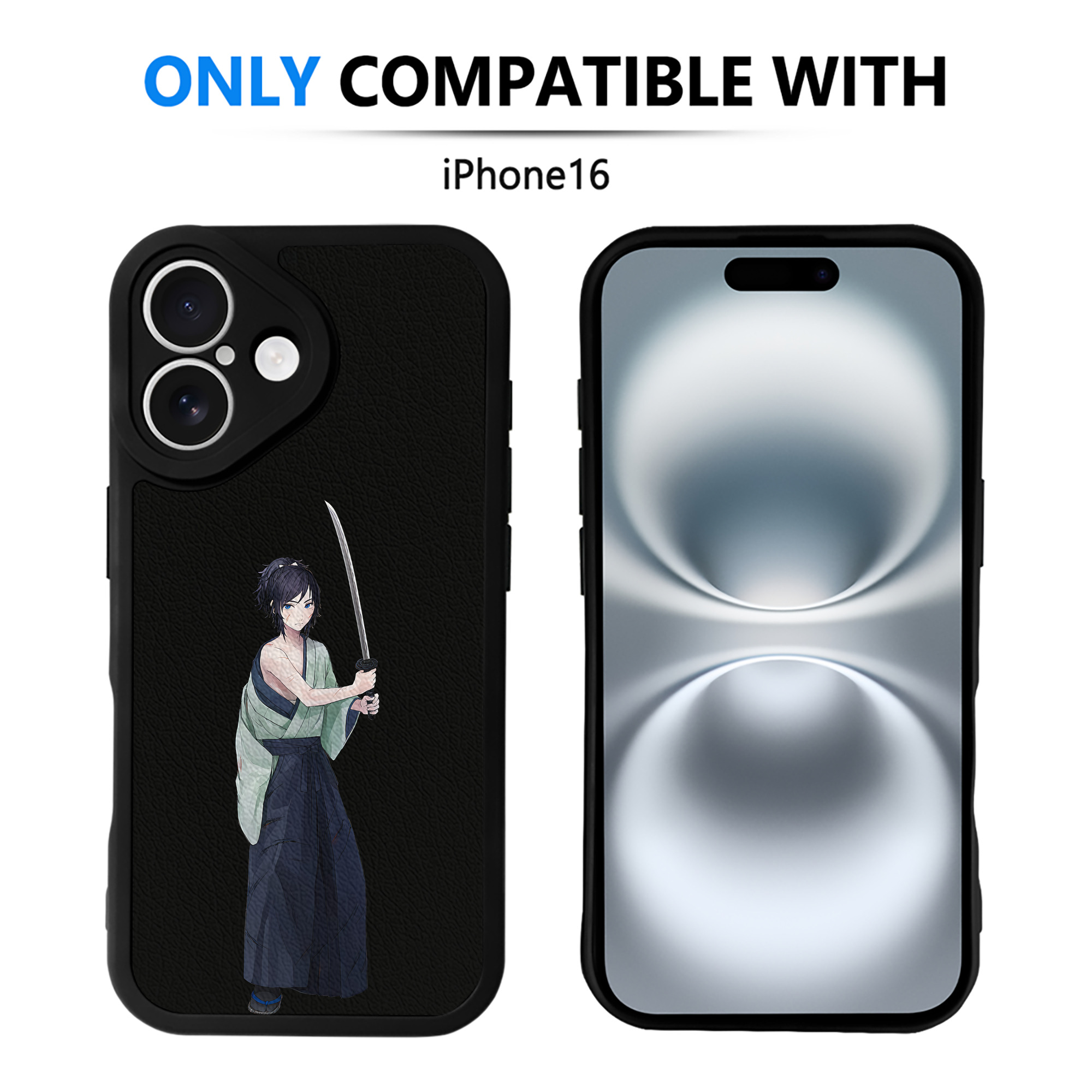 （画像用） 刀剣乱舞 Touken Ranbu 【iPhone 16シリーズ対応】シリコンスマホケース（レザー調） 材質：シリコン